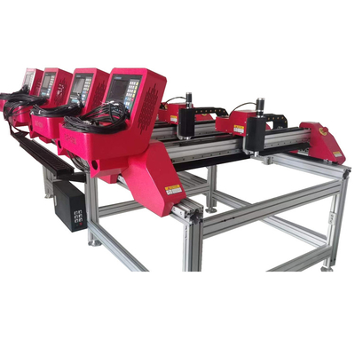 Yüksek Hızlı Küçük Plazma Kesim Masası ile Cnc Çift Motorlu Ms Plaka Kesme Makinesi